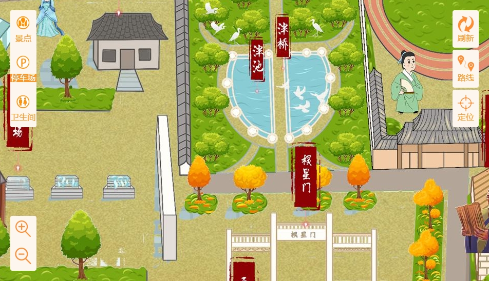 淄川手绘地图景区语音讲解导览系统：智慧景区建设的基石